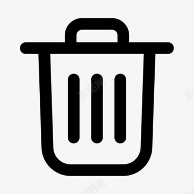 垃圾桶垃圾桶垃圾箱删除图标图标