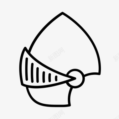 骑士盔甲头盔图标图标