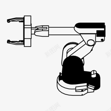 机械标志图片机械臂未来工业图标图标