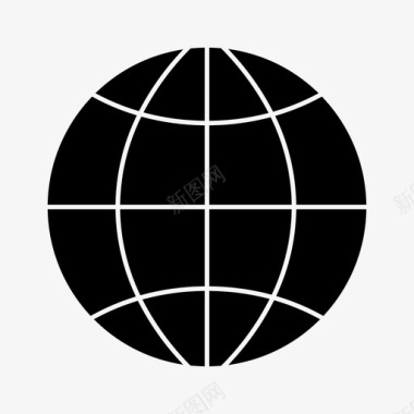 地球几何国际图标图标