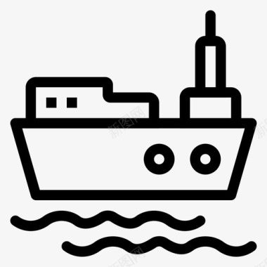 船舶汽车物流图标图标