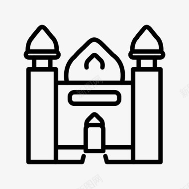 伊斯兰清真寺图标图标