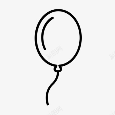 派对装饰气球生日图标图标