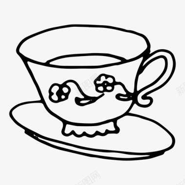 闪耀茶杯茶杯图标图标