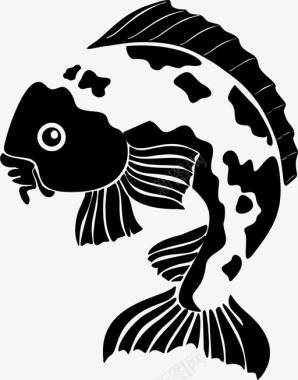 锦鲤鱼漂亮颜色图标图标