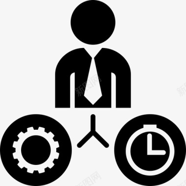 工作时间业务装备图标图标