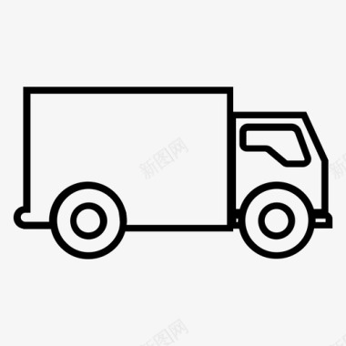 运输卡车送货运输图标图标