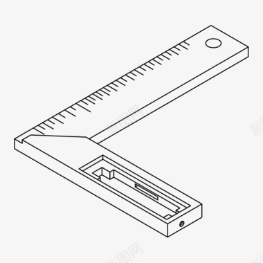 元件设计方尺尺寸测量图标图标