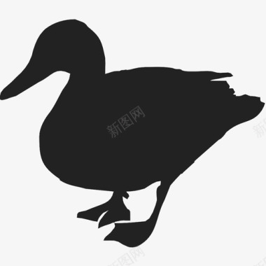 鸭子阿尼玛动物家禽图标图标