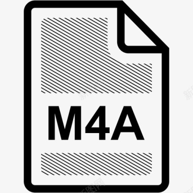 m4a文件扩展名格式图标图标
