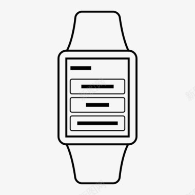 苹果手表菜单动作按钮图标图标