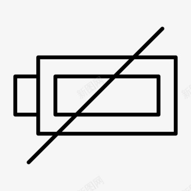 没有没有电池充电能量图标图标