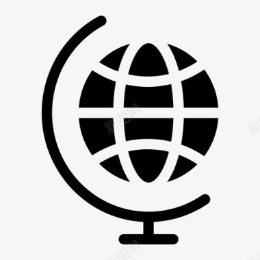 地球行星学校地球仪图标图标