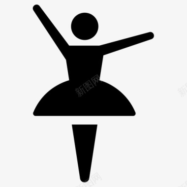 芭蕾舞演员图标图标