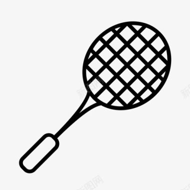 网球拍锻炼运动图标图标