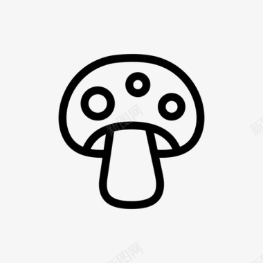 鹅膏蘑菇自然图标图标