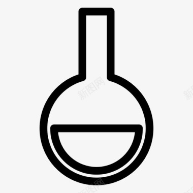 佛罗伦萨烧瓶化学实验室图标图标