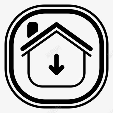 家庭房屋房产图标图标
