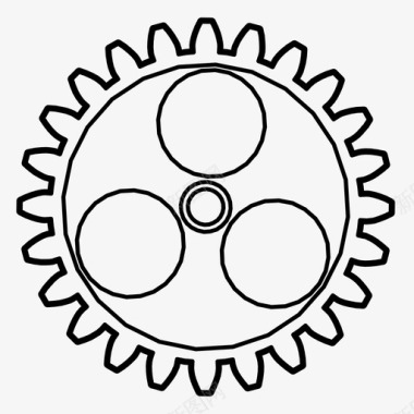 门禁机器齿轮发动机机器图标图标