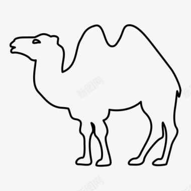 骆驼动物商队图标图标