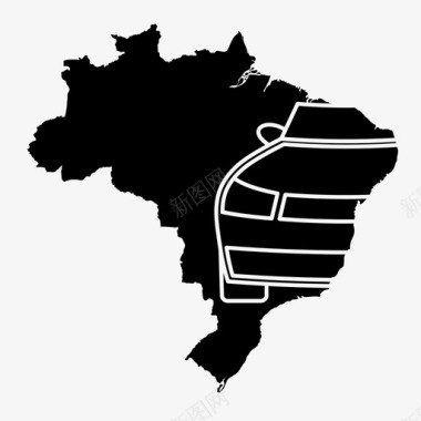 巴西汽车工业汽车经济图标图标