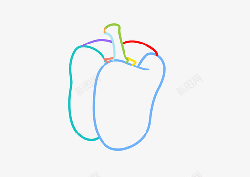 辣椒鸡块蔬菜辣椒粉图标图标