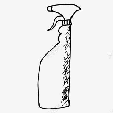 刮水器清洁手绘图标图标