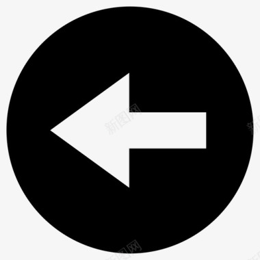 向左旋转向左箭头图标图标