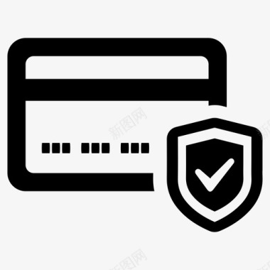 信用卡信用卡安全支付安全图标图标