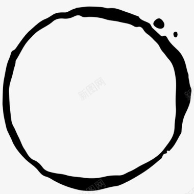 咖啡戒指艺术圆圈图标图标