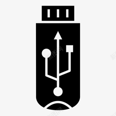 充电站插头usb驱动器usb徽标图标图标