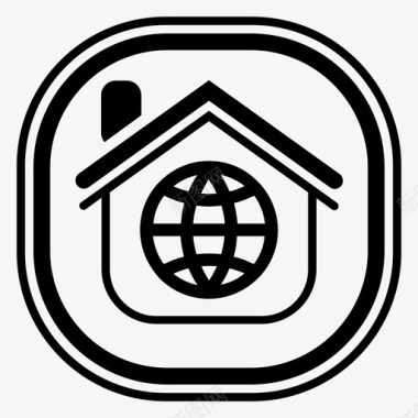 环球家园房屋房产图标图标