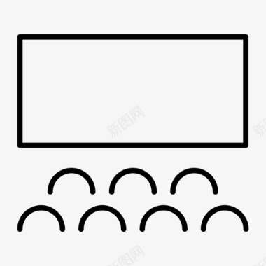 电影院银幕剧院图标图标
