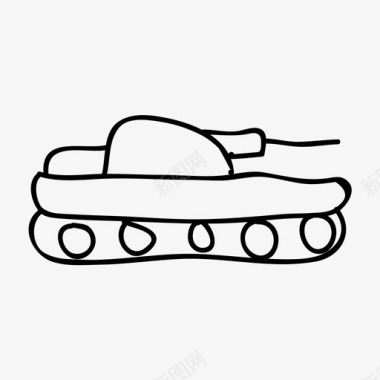 军用大炮坦克大炮军用图标图标