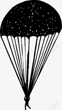 降落伞坠落漂浮图标图标