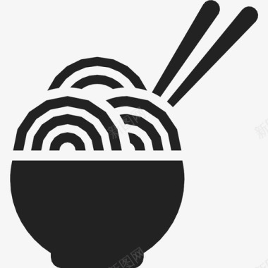 面条筷子食物图标图标