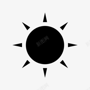 太阳日光阳光图标图标