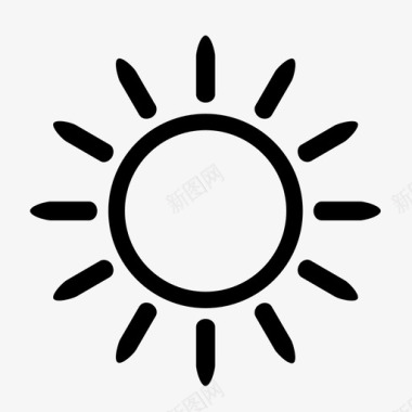 太阳光天空图标图标