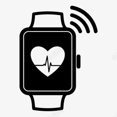智能手表健康心率图标图标