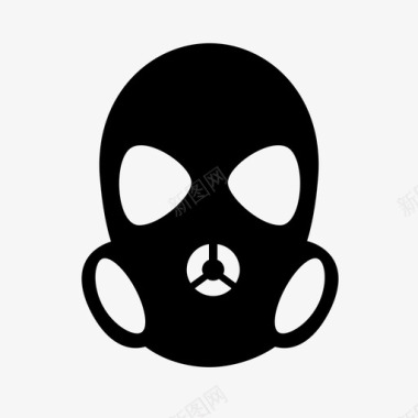 防毒面具战术有毒图标图标