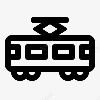 运输煤炭有轨电车火车运输图标图标