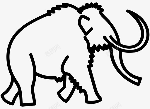 猛犸象大象冰河时代图标图标