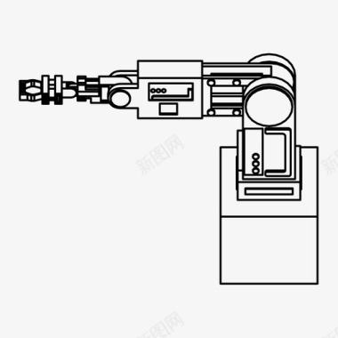 生产机械臂未来工业图标图标