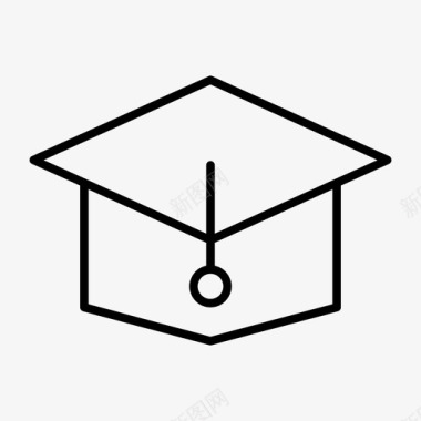 毕业帽校园学校图标图标