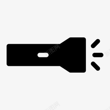 头顶照明手电筒应急灯照明图标图标