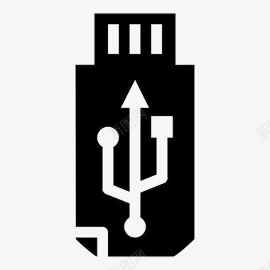 USB端口闪存驱动器usbusb徽标图标图标