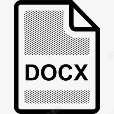 WAV文件格式docx文件扩展名格式图标图标