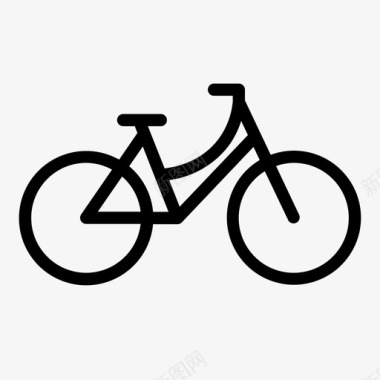 基本荷兰自行车阿姆斯特丹自行车图标图标
