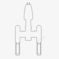 星际战斗机ywing轰炸机战斗机图标高清图片