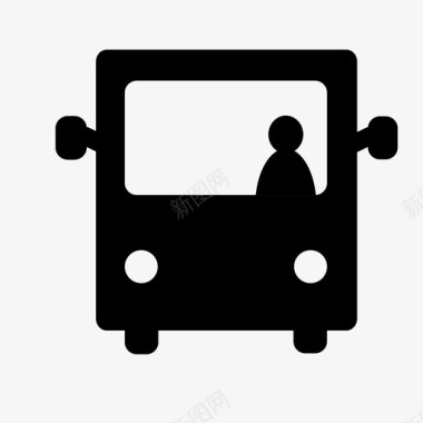 公交地铁标识公交车图标